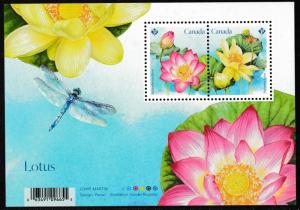 Canada 3087 Lotus souvenir sheet MNH 2018