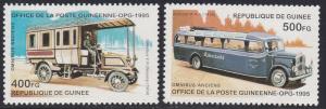 Guinea # 1321 & 1323, Buses, NH, Wholesale lot of ThirtyStamps, 5% of Cat.