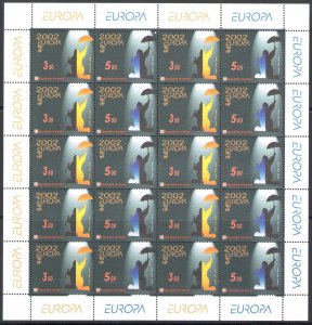 2002 EUROPA CEPT Croatia #1 Minifow - MNH**