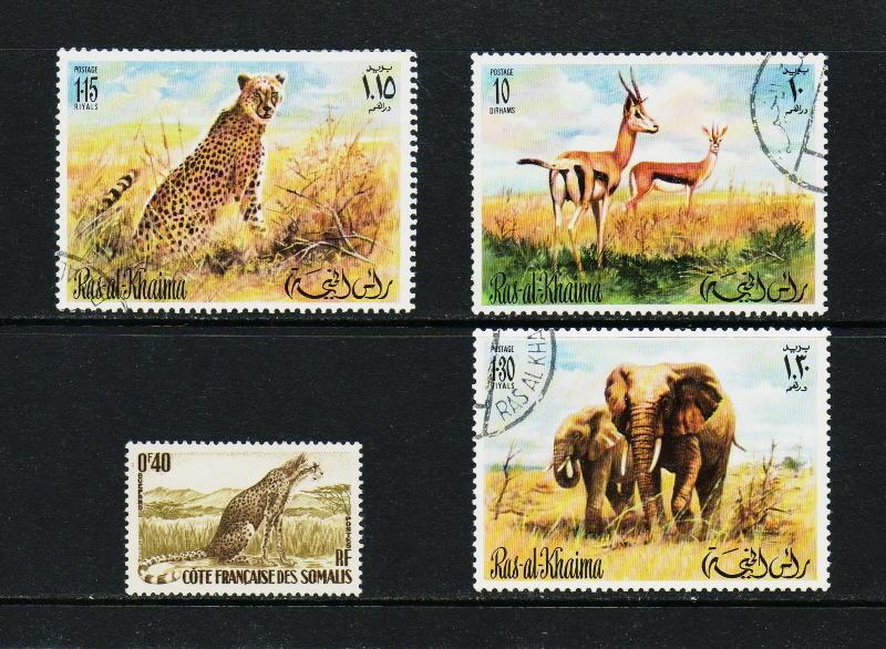 Set of 4 CTO   CV$2.20 Animals