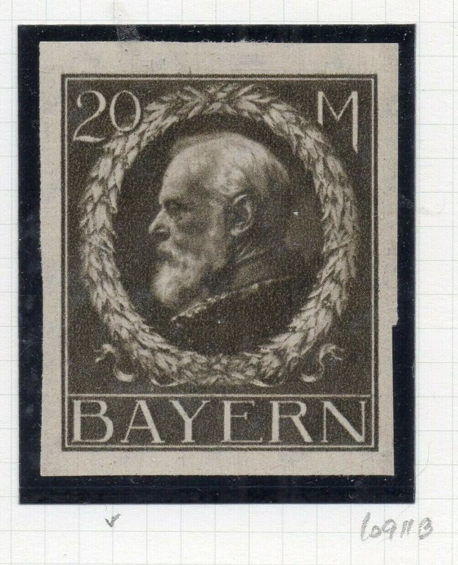 Bayern 1914 Imperf Early Issue Fine Mint Hinged 20M. NW-10729