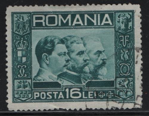 ROMANIA, 403, USED, 1935-40 King Carol II, Ferdinand, King Carol I