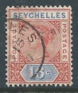 Seychelles #12 Used 16c Queen Victoria - Die I