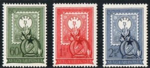 Hungary Stamp 973, B207-B208  - Hungary's First Postage Stamp, 80th anni