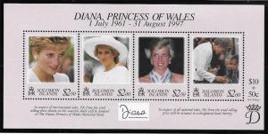 Solomon Islands  Scott 867  MNH  Princess Diana