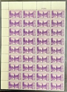 742  Mount Rainier  National Parks Issue  MNH 3 c Partial Sheet of 36   1934