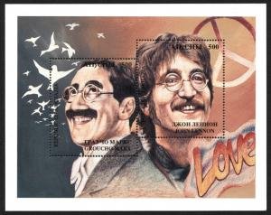 Georgia - Abkhazia unlisted s/sheet  F-VF Mint NH ** Groucho Marx & John Lennon