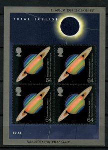 MS2106 1999 Total Eclipse miniature sheet UNMOUNTED MINT