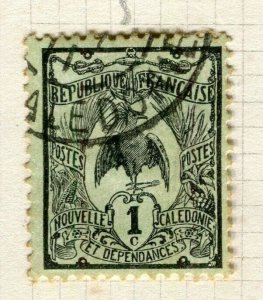 FRENCH COLONIES; New Caledonia 1905 pictorial issue used 1c. value