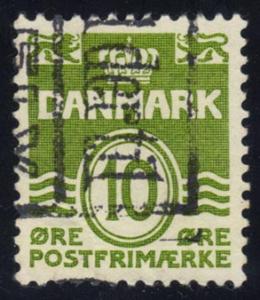 Denmark #318 Numeral, used (0.25)