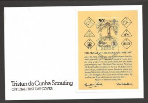 1982 Scouts Tristan da Cunha 75th anniversary SS FDC