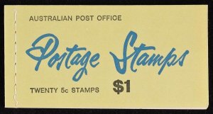 AUSTRALIA 1967 QEII $1 booklet slogan 'Send Money'. MNH ** SG SB41ab Pfr B121Cdt