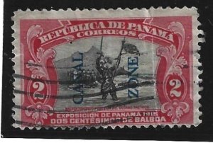 Canal Zone Scott #43 Used 2c Overprint 2021 CV $4.25