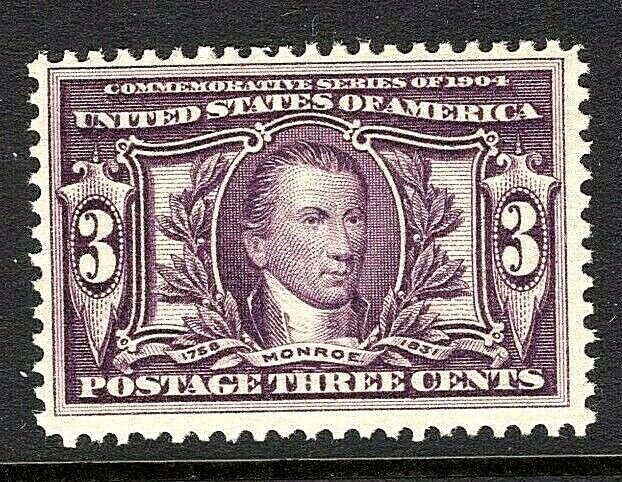 [ST]  US #325 Mint-NH 1904 'LOUISIANA PURCHASE CENTENNIAL EXPO' ...Ships Free