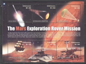 B0043 Grenada Space The Mars Exploration Rover Mission 1Kb Mnh