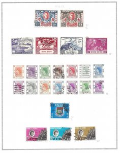 1946-66 HONG KONG - SG no. 169/221 50 values USED