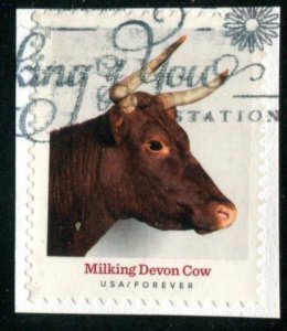 5585 US (55c) Heritage Breeds SA,  used on paper