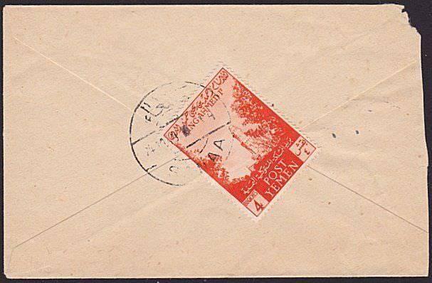 YEMEN 1949 local cover 4b - SANAA cds......................................6349