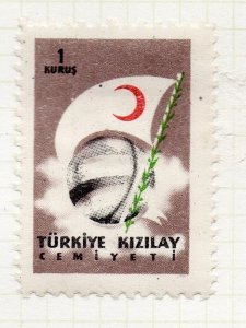 Turkey Crescent 1957 Issue Fine Mint Hinged 1K. NW-271213