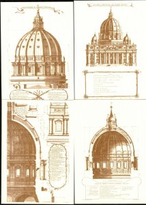 Vatican 1990 Views of Vatican 4 Postcards