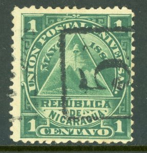 Nicaragua 1882 ABNC 1¢ w/ 5 (Masaya) Cancel Z394