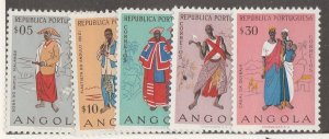 ANGOLA #395-9 MINT HINGED