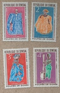 Senegal 1966 Dolls of Goree, MNH.  Scott 261-264, CV $1.00