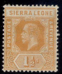 SIERRA LEONE GV SG114a, 1½d orange-yellow, M MINT.