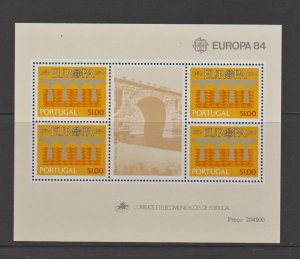 Portugal 1601a Souvenir Sheet 1984 Europa Issue MNH CEPT 25th Anniversary