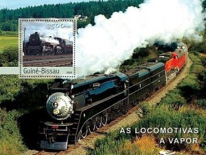 Guinea - Bissau 2003 - Steam train s/s Y&T 192, Michel 2516/BL433