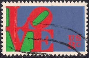 #1475 8 cent Love (1973) stamp used F-VF