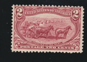 US 286 2c Trans-Mississippi Mint F-VF OG NH SCV $72.50