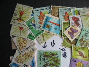 Guyana older collection 50 different U mixed cond. A few British Guiana are here