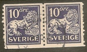 Sweden  Scott 128   Lion, Arms   Used