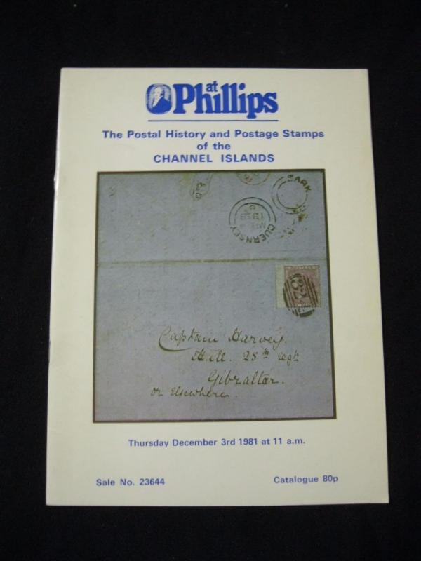 PHILLIPS AUCTION CATALOGUE 1981 CHANNEL ISLANDS