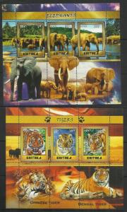 2pcs Nature Animals Elephants Tigers Perf. 2017 - (pr.issue) / W43