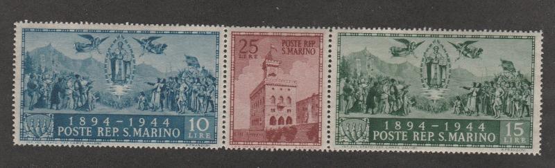 SAN MARINO #239a-c MINT COMPLETE