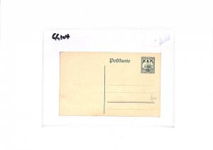 CAMEROON Germany Cols BRITISH OCCUPATION WW1 Postal Stationery *CEF* Card GG104