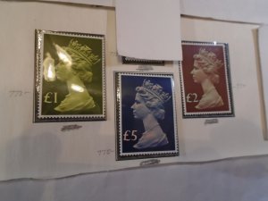 Great Britain  # MH169/175-76  MNH