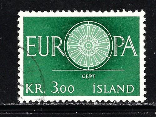 Iceland 327 Used 1960 Europa