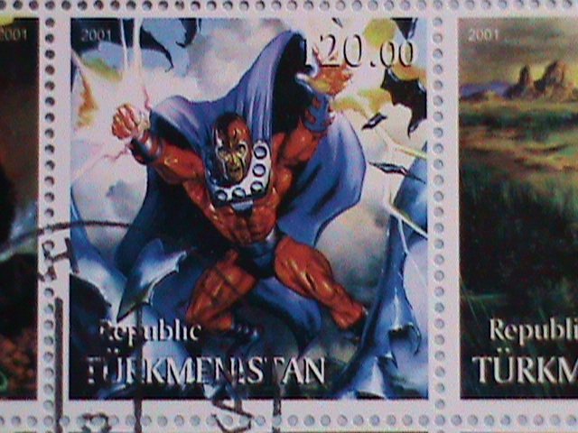 ​TURKMENISTAN STAMP:2001 FAMOUS NUDE PAINTING-CTO-STAMP S/S SHEET