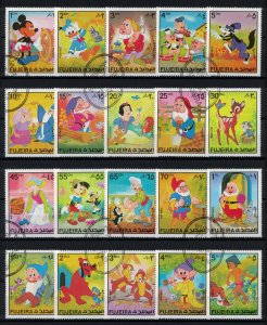 FUJEIRA  1972 - Disney characters / complete set