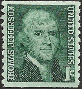 # 1299 MINT NEVER HINGED THOMAS JEFFERSON