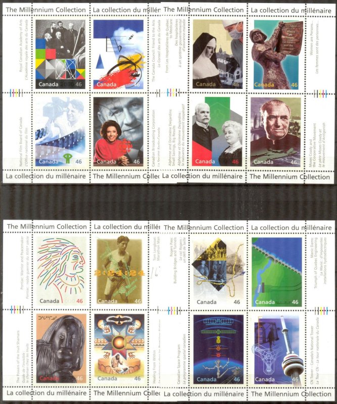 Canada 1999 Millennium Collection Mi.1808/75 MNH