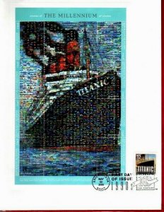 The Stories of the Millennium - The Titanic- A Great FDC  by Hideaki Nakano 