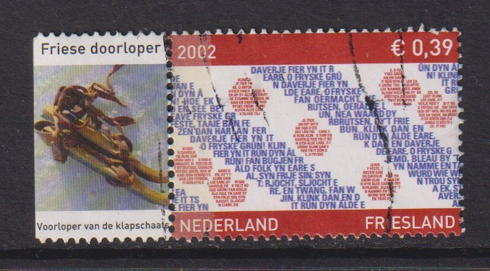 Netherlands  #1118  used 2002  provinces  Friesland with label