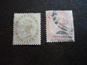 Stamps - Bermuda - Scott# 16-17 - Used Set of 2 Stamps