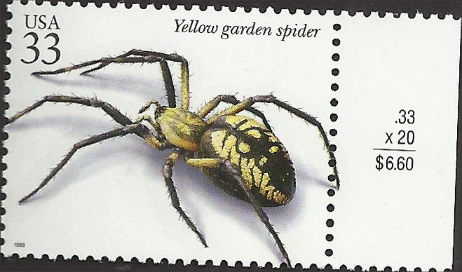 # 3351d MINT NEVER HINGED YELLOW GARDEN SPIDER