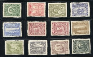 NEWFOUNDLAND SCOTT #87/97 TERCENTENARY CPL SET VF MINT  HINGED--SCOTT $620.00