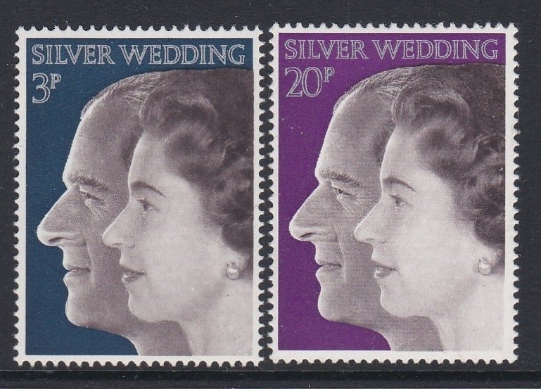 683-84 1972 Silver Anniversary MNH